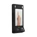 Front view of ZKTeco G4 Pro Access Control with touchscreen showing fingerprint scan prompt and sensors.