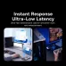Productivity view of Baseus Encok BA04+ Bluetooth Adapter showing instant response and ultra-low latency for seamless work.