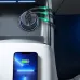 UGREEN EC703 fast car charger powering phone in vehicle, showing charging cable connection and battery level display