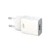 Front angled view of XO L99 EU 2.4A Fast Charger Adapter with Type-C Cable and plug design.