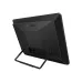 Rear view of ASUS ExpertCenter E1 all-in-one PC showing ports, stand, and slim black chassis design