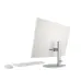 Rear view of HP All-in-One 24-cr0073d Core i5 PC with white back panel, HP logo, and visible ports on silver stand.