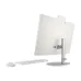 Rear view of HP All-in-One 24-cr0247d Core i5 PC with white back panel, visible ports, and silver stand design.