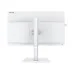 Rear view of Value-Top GS40GW-i31215U-16 All-in-One PC with white finish, circular mount, and sleek rectangular stand design.