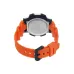 Casio AE-1000W-4BVDF Youth World Time Digital Chain Watch back view highlighting stainless steel clasp with Casio logo