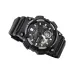Front view of Casio AEQ-110W-1AVDF Digital Watch with analog-digital display, black resin strap, and rugged bezel design.