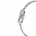 Side close-up of Casio LTP-1230D-1CDF Watch highlighting silver crown and polished metal link bracelet.
