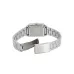 Back view of Casio LTP-V007D-7EUDF Ladies Chain Watch showing stainless steel case and engraved details.