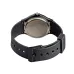 Casio MQ-24-1BLDF Resin Belt Analog Watch back view black resin strap stainless steel engraved case back