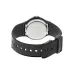 Rear view of the Casio MQ-24-7ELDF Analog Watch showing the stainless steel case back and adjustable resin strap.