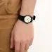 Casio MQ-24-7ELDF Analog Watch worn on the wrist, showcasing its minimalist white dial and black resin strap.