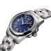 Front angled view of Casio MTP-1215A-2ADF Analog Watch with polished bezel and bold blue dial.
