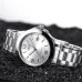 Angled product view of the Casio MTP-1215A-7ADF Analog Watch with a polished case and stainless steel bracelet.