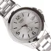 Front close-up of the Casio MTP-1215A-7ADF Analog Watch highlighting its silver dial, date window, and stainless steel bracelet.