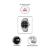 Diagram view showcasing key design specifications of the Casio MTP-1314D-1AVDF Analog Watch inside round callouts.