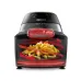 Delonghi FH2394.BK 1.5L Multi Cooker IdealFry Digital Air Fryer cooking fries with hot air circulation arrows