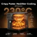 Internal view of Oraimo Intellifry Air Fryer showing dual heat elements and hot air circulation around chicken.