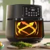 Transparent heating view of Philips 5000 Series XXL Connected Air Fryer showing Rapid Air Technology in action.