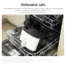 Dishwasher view of Xiaomi Air Fryer 6.5L basket and accessories placed inside for easy cleaning convenience.