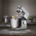 Kenwood KVL.8300S Kitchen Machine kneading dough with hook on countertop