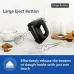Close‑up view of the Philips HR3705 300W Hand Mixer showing the large eject button for easy beater removal.