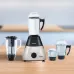 Kitchen set view of Tefal Apexgrind Plus Mixer Grinder base unit with three jars including transparent blender jar.