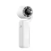 Front view of Aecooly PF04 AirGimbal Handheld Turbo Jet Force Fan in white showing compact design with digital speed display