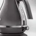Delonghi KBOT2001.GY 1.7L Icona Metallics Electric Electric Kettle close view showing retro body and water level indicator