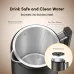 Interior view of Oraimo FastBrew Electric Kettle highlighting seamless 316 stainless steel surface for safe, clean water.