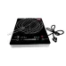 Top view of Pigeon EVA+ Infrared Cooker with glossy surface, grill rack, and digital touch control panel.
