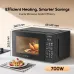 Kitchen counter view of Oraimo InfiWave Oven with roasted chicken inside and compact inverter design.
