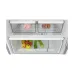 Close-up lower section of the BOSCH KDN76XI30M Series 4 581L Refrigerator showing vegetable drawers with fresh produce.