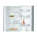 Close-up interior view of the BOSCH KGN36NL30M Series 2 329L Refrigerator showing shelves, door bins, and stored food items.