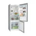 Open front view of the BOSCH KGN76VI31M Series 4 578L Refrigerator showing organized shelves and freezer drawers with food items.