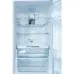 Interior of Hitachi R-BG410P6PBX (GBK) Refrigerator with Dual Fan Cooling panel, slide shelf, and transparent drawers.