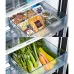 Drawers of Hitachi R-WB640PPB1 (GCK) Refrigerator labeled Dry Food and Vegetable, filled with nuts, dried fruits, vegetables.
