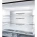 Interior view of Hitachi R-WB640V0PB (KD) (GBK) Refrigerator with Dual Fan Cooling panel and labeled storage drawers.