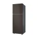 Straight front view of the SAMSUNG RT31CB5624C2TC 305L Top Mount Refrigerator showing its dark finished exterior.