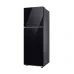 Straight front view of the Samsung RT35CB564422 345L Top Mount Refrigerator highlighting the top freezer and sleek design.