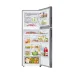 Open interior view of the Samsung RT35CG5444S9 348L Top Mount Refrigerator displaying organized shelves filled with food items.