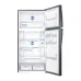Empty interior view of the Samsung RT65K7058BS/D2 620L Twin Top Mount Refrigerator showing shelves and freezer layout.