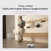 Home interior view of the Xiaomi X20 Pro Robot Vacuum Cleaner operating on the floor with voice assistant control icons displayed.