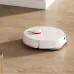 Floor view of Xiaomi X20 Robot Vacuum Cleaner operating on wooden surface with raised sensor module.