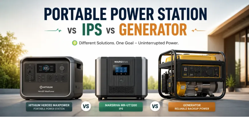 Portable Power Station vs IPS vs Generator: Which is Better For You?
