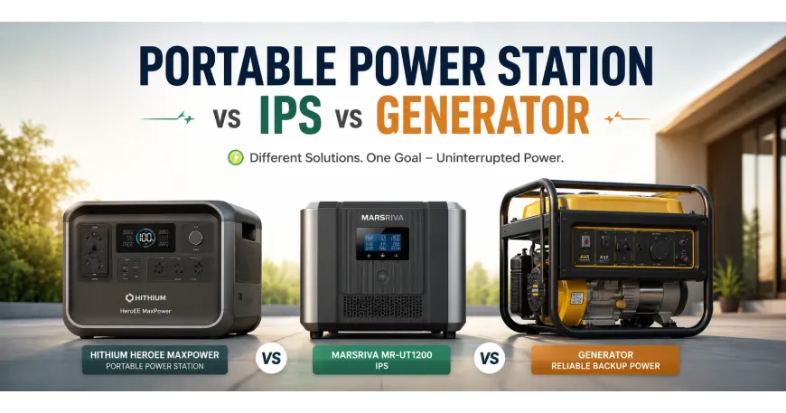 Portable Power Station vs IPS vs Generator: Which is Better For You?