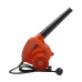 Angled side view of Suprim 1800W Electric Blower with extended nozzle and durable orange body.