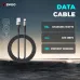 Black braided BWOO BO-X288V data cable (USB-A to Micro-USB) with 18W charging and 480 Mbps data speed.