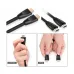 Multiple views of DTECH DT-H008 10M HDMI Cable highlighting ergonomic grip and anti-slip connector design.