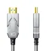 Close-up of Dtech DT-HF8040K HDMI cable connectors, one labeled 