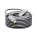 Dtech DT-HF8060K HDMI to HDMI fiber optic cable, coiled up on a white background, showing its armored design.